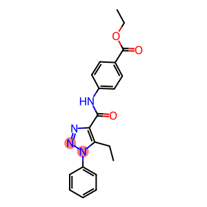 ethyl 4-{[(5-ethyl-1-phenyl-1H-1,2,3-triazol-4-yl)carbonyl]amino}benzoate