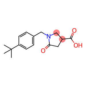 3-Pyrrolidinecarboxylic acid, 1-[[4-(1,1-dimethylethyl)phenyl]methyl]-5-oxo-