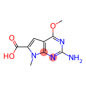 2-氨基-4-甲氧基-7-甲基-7H-吡咯并[2,3-D]嘧啶-6-羧酸
