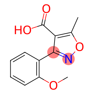 3-(2-甲氧基苯基)-5-甲基异恶唑-4-羧酸