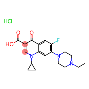 3-Quinolinecarboxylic acid, 1-cyclopropyl-7-(4-ethyl-1-piperazinyl)-6-fluoro-1,4-dihydro-4-oxo-, Monohydrochloride (9CI)