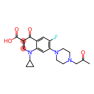 3-Quinolinecarboxylic acid, 1-cyclopropyl-6-fluoro-1,4-dihydro-4-oxo-7-[4-(2-oxopropyl)-1-piperazinyl]-