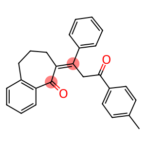 6-[3-(4-methylphenyl)-3-oxo-1-phenylpropylidene]-6,7,8,9-tetrahydro-5H-benzo[a]cyclohepten-5-one