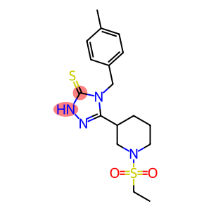 5-[1-(Ethylsulfonyl)piperidin-3-yl]-4-(4-methylbenzyl)-4H-1,2,4-triazole-3-thiol