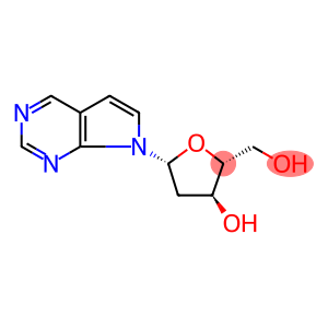 6-Deazmino-2'-deoxytubercidine7-(2-Deoxy--D-ribofuranosyl)-7H-pyrrolo[2,3-d]pyrimidine