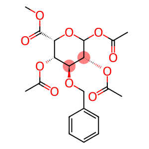 L-Idopyranuronic acid, 3-O-(phenylmethyl)-, methyl ester, triacetate