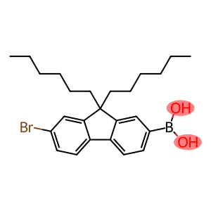 7-bromo-9,9-dihexylfluoren-2-yl-boronic acid