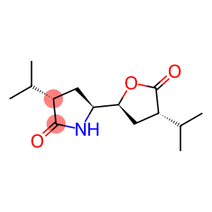 2-Pyrrolidinone, 3-(1-Methylethyl)-5-[(2S,4S)-tetrahydro-4-(1-Methylethyl)-5-oxo-2-furanyl]-, (3S,5S)-