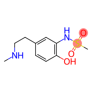 N-[2-hydroxy-5-(2-methylaminoethyl)phenyl]methanesulfonamide