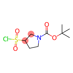 1-Pyrrolidinecarboxylic acid, 3-(chlorosulfonyl)-, 1,1-dimethylethyl ester