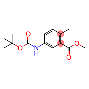 Benzoic acid, 5-[[(1,1-dimethylethoxy)carbonyl]amino]-2-methyl-, methyl ester