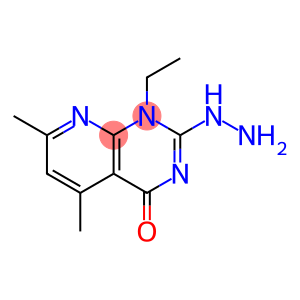 1-ethyl-2-hydrazino-5,7-dimethyl-pyrido[3,2-e]pyrimidin-4-one