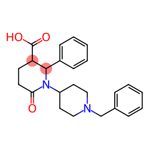 1-(1-BENZYL-4-PIPERIDINYL)-2-PHENYL-6-OXO-3-PIPERIDINECARBOXYLIC ACID