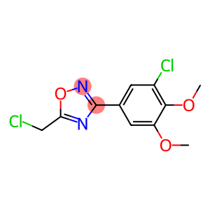 3-(3-chloro-4,5-dimethoxyphenyl)-5-(chloromethyl)-1,2,4-oxadiazole
