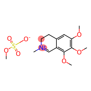 3,4-dihydro-6,7,8-trimethoxy-2-methylisoquinolinium methyl sulphate