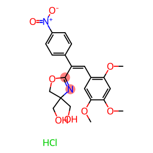 2-[1-(4-nitrophenyl)-2-(2,4,5-trimethoxyphenyl)vinyl]-(5H)-oxazole-4,4-dimethanol hydrochloride