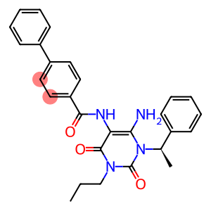 [1,1-Biphenyl]-4-carboxamide,  N-[6-amino-1,2,3,4-tetrahydro-2,4-dioxo-1-[(1R)-1-phenylethyl]-3-propyl-5-pyrimidinyl]-