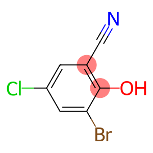 3-Bromo-5-chloro-2-hydroxybenzonitrile