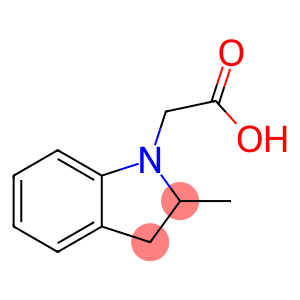1H-indole-1-acetic acid, 2,3-dihydro-2-methyl-