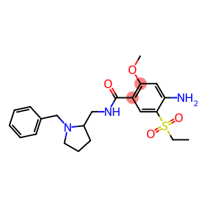 4-amino-N-[(1-benzyl-2-pyrrolidinyl)methyl]-5-(ethylsulphonyl)-2-methoxybenzamide