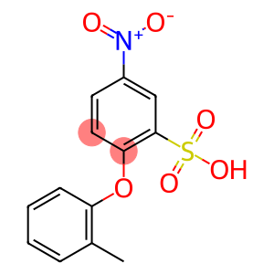 2-(2-methylphenoxy)-5-nitrobenzenesulphonic acid