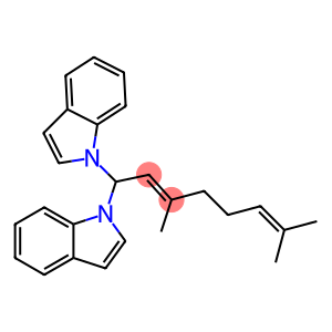 1,1'-(3,7-dimethylocta-2,6-dienylidene)bis(1H-indole)