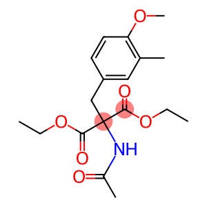 Propanedioic acid, 2-(acetylamino)-2-[(4-methoxy-3-methylphenyl)methyl]-, 1,3-diethyl ester