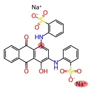 disodium [9,10-dihydro-4-hydroxy-9,10-dioxo-1,3-anthrylenebis(imino)]bis(benzenesulphonate)