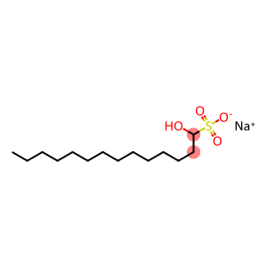 sodium 1-hydroxytetradecane-1-sulphonate
