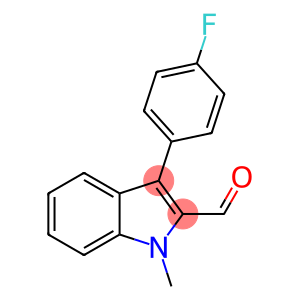 1H-Indole-2-carboxaldehyde, 3-(4-fluorophenyl)-1-methyl-
