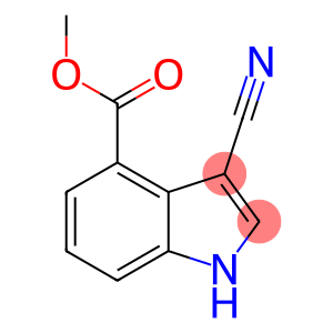 1H-Indole-4-carboxylic  acid,  3-cyano-,  methyl  ester