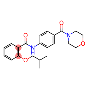 2-isobutoxy-N-[4-(4-morpholinylcarbonyl)phenyl]benzamide