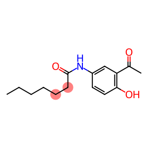 N-(3-acetyl-4-hydroxyphenyl)heptan-1-amide