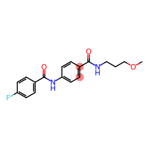 4-fluoro-N-(4-{[(3-methoxypropyl)amino]carbonyl}phenyl)benzamide