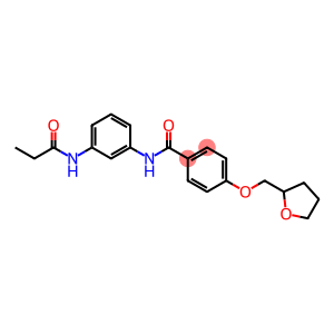 N-[3-(propionylamino)phenyl]-4-(tetrahydro-2-furanylmethoxy)benzamide