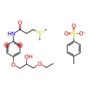 2-[4-(2-Hydroxy-3-ethoxypropoxy)phenylcarbamoyl]ethyldimethylsulfonium·4-methylbenzenesulfonate