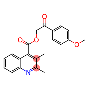 2-(4-methoxyphenyl)-2-oxoethyl 2,3-dimethyl-4-quinolinecarboxylate