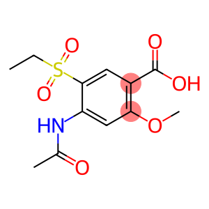 4-acetamido-5-(ethylsulphonyl)-2-methoxybenzoic acid
