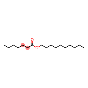 Heptanoic acid decyl ester