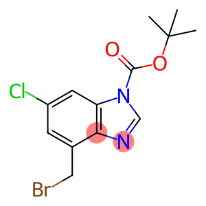 tert-Butyl 4-(bromomethyl)-6-chloro-1H-benzo[d]imidazole-1-carboxylate
