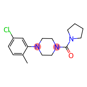1-(5-chloro-2-methylphenyl)-4-(1-pyrrolidinylcarbonyl)piperazine