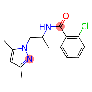 2-chloro-N-[2-(3,5-dimethyl-1H-pyrazol-1-yl)-1-methylethyl]benzamide