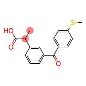 2-[3-[4-(methylthio)benzoyl]phenyl]propionic acid