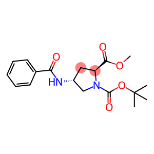 1,2-Pyrrolidinedicarboxylic acid, 4-(benzoylamino)-, 1-(1,1-dimethylethyl) 2-methyl ester, (2S,4R)-