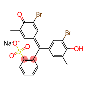 2-[(3-Bromo-4-hydroxy-5-methylphenyl)(3-bromo-5-methyl-4-oxo-2,5-cyclohexadien-1-ylidene)methyl]benzenesulfonic acid sodium salt