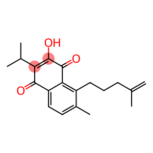 3-Hydroxy-6-methyl-2-(1-methylethyl)-5-(4-methyl-4-pentenyl)-1,4-naphthalenedione