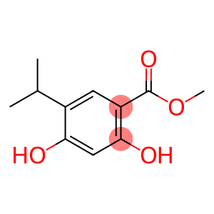 2,4-dihydroxy-5-isopropylbenzoic acid methyl ester