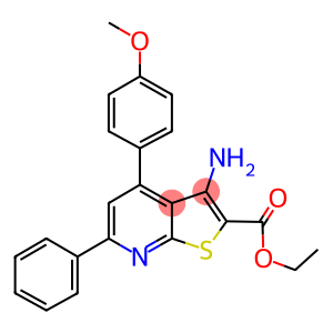 ethyl 3-amino-4-(4-methoxyphenyl)-6-phenylthieno[2,3-b]pyridine-2-carboxylate