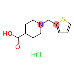 1-(Thien-2-ylmethyl)piperidine-4-carboxylic acid hydrochloride hydrate 97%