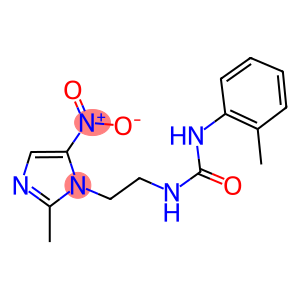 N-(2-{5-nitro-2-methyl-1H-imidazol-1-yl}ethyl)-N'-(2-methylphenyl)urea